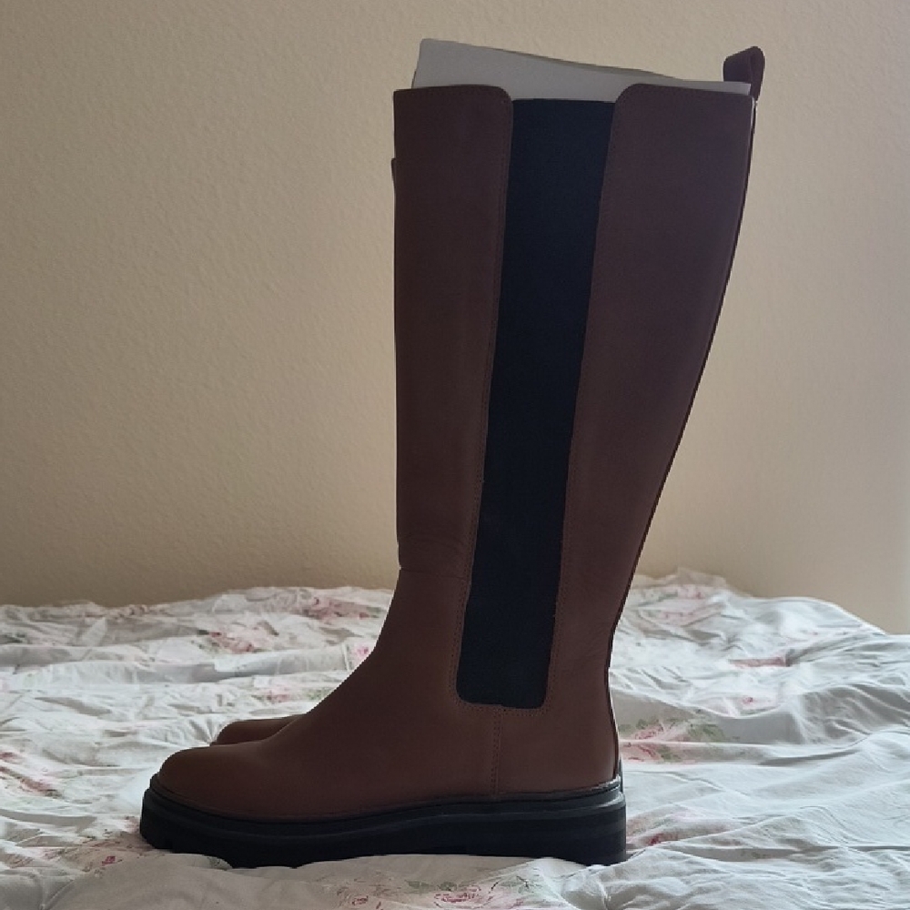 Madewell Poppy Tall Lugsole Boot - Picture 1 of 10